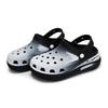 Crocs Classic clog 811 made reconstructed glass fragment gothic deconstructivism hole shoes unisex black and white