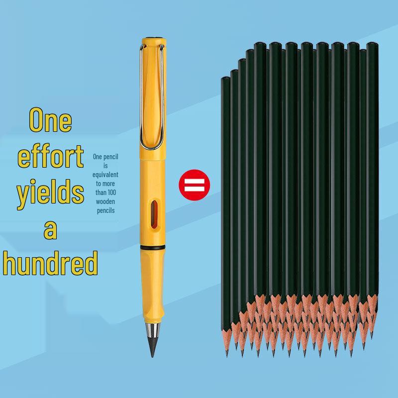 Eternal Black Pencil: Everlasting HB Pencil - No Ink, No Sharpening, Durable Writing & Drawing.