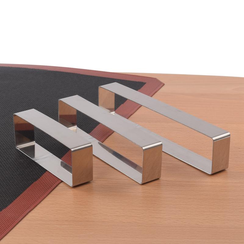 Mousseformer i rustfritt stål Kakeverktøy Rektangel Kakebakingsformer Bakeutstyr Franske bakeformer DIY Bakeverktøy