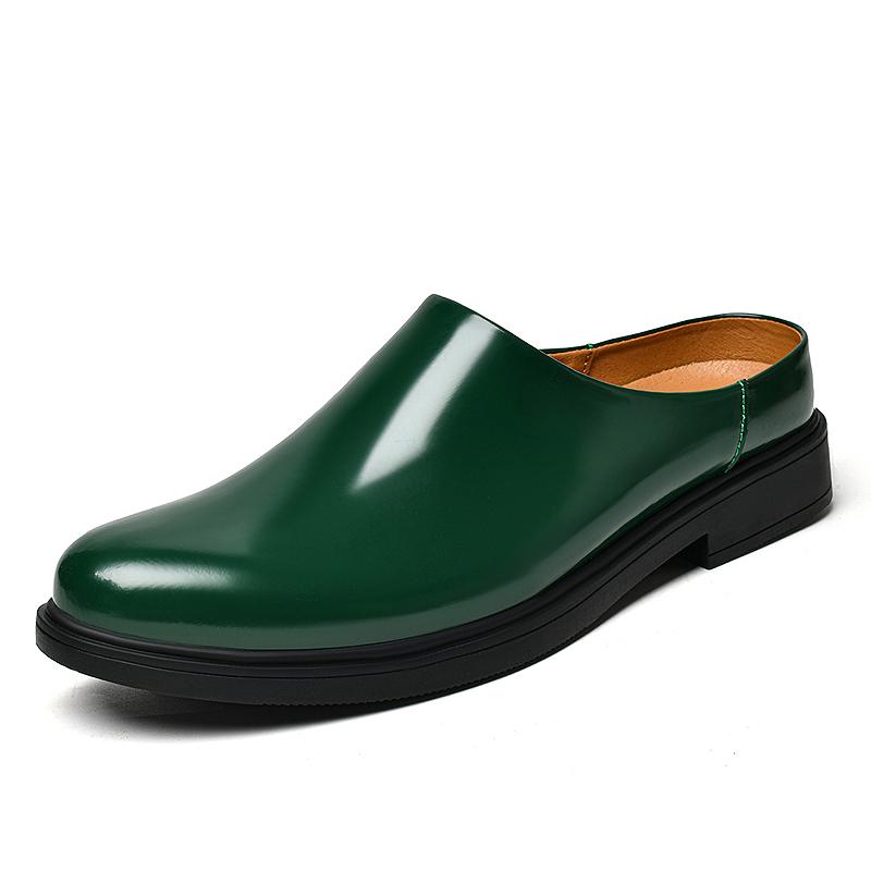 Sommer Herren Halbschuhe Luxus Rindsleder Herren Fahrerschuhe Outdoor Sandalen Mules Mokassins Atmungsaktive Penny Loafer