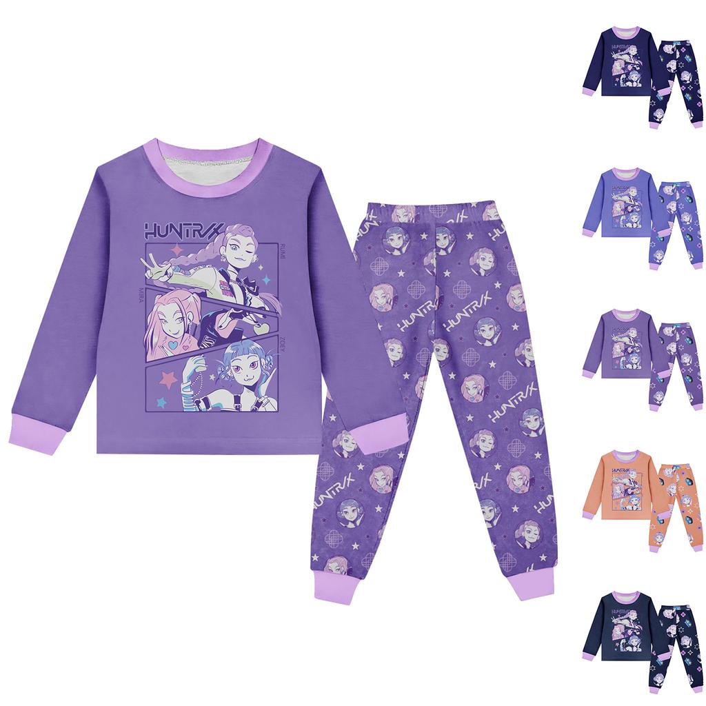 Children's Round Neck Long Sleeve Cartoon Suit