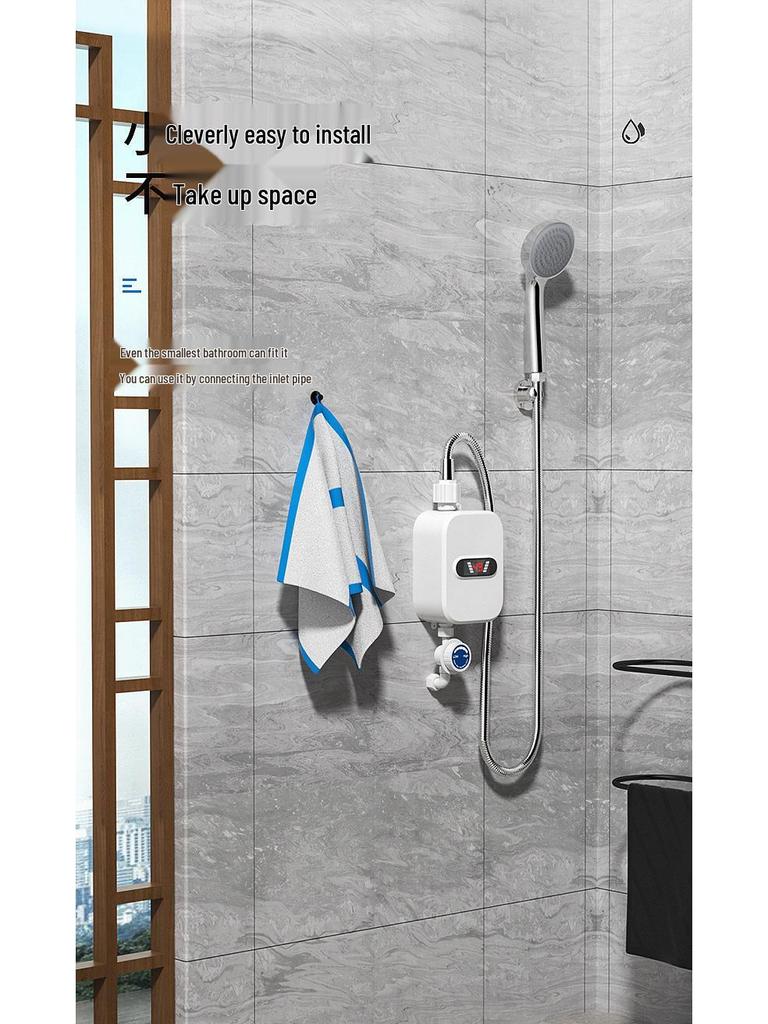 Mini-Wandmontierter Instant-Durchlauferhitzer für Dusche mit konstanter Temperatur