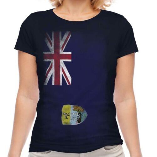 

Saint Helena Faded Flag Women T-Shirt St.Helenian St.Helena Jersey Gift 4XL