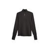 Puma Run Micro Fleece 1/2 Zip Solid Color Casual Stand Collar Long Sleeve Sweatshirt Women Sweatshirt Black 524600-01