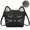 1 Pcs Kids Cat Purse For Little Girls Toddlers Wallet Crossbody Bagblack