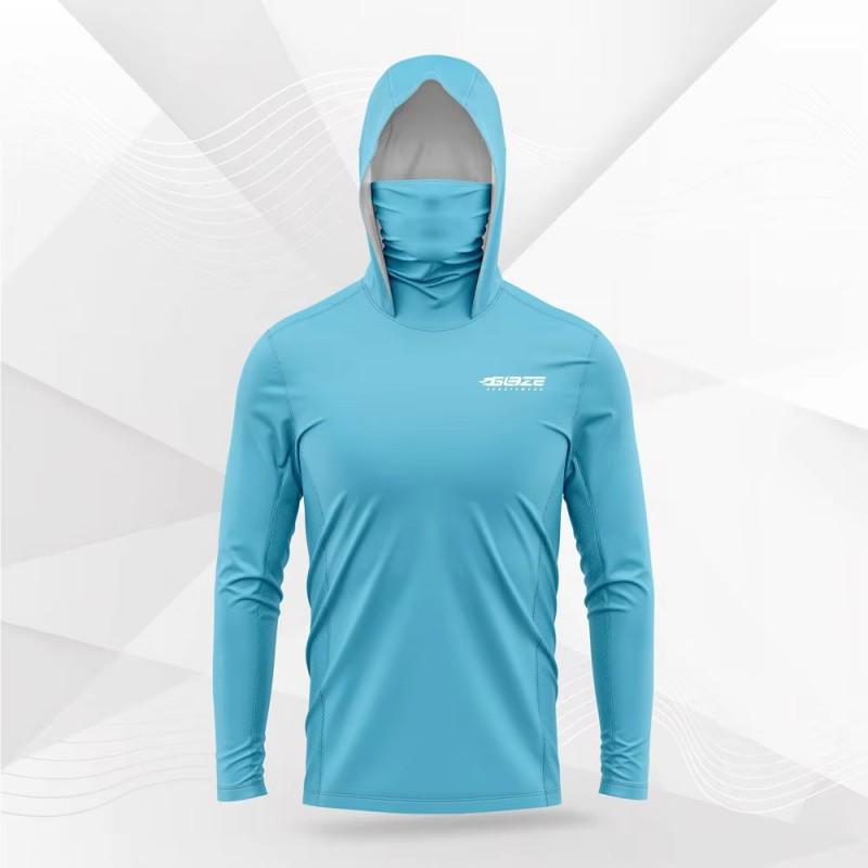 Mens UPF 50 Long Sleeve Hooded