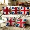VVintage Union Jack Großbritannien Flagge Kissenbezug Quadratisch Doppelseitig Sofakissenbezug Schlafzimmer Nachttischkissen