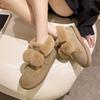 Hairball Snow Boots Women's Winter New Cotton Shoes Fashionable Thick-soled Plush Thickened Fluffy Short Boots