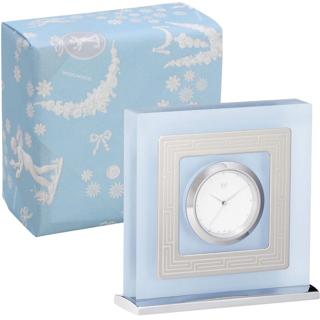 Wedgwood Official Wedding Gift Intaglio Neo Table Interior Wedding Wedding Present for the Bride and Officially Imported Wrapping Clock, Clock,