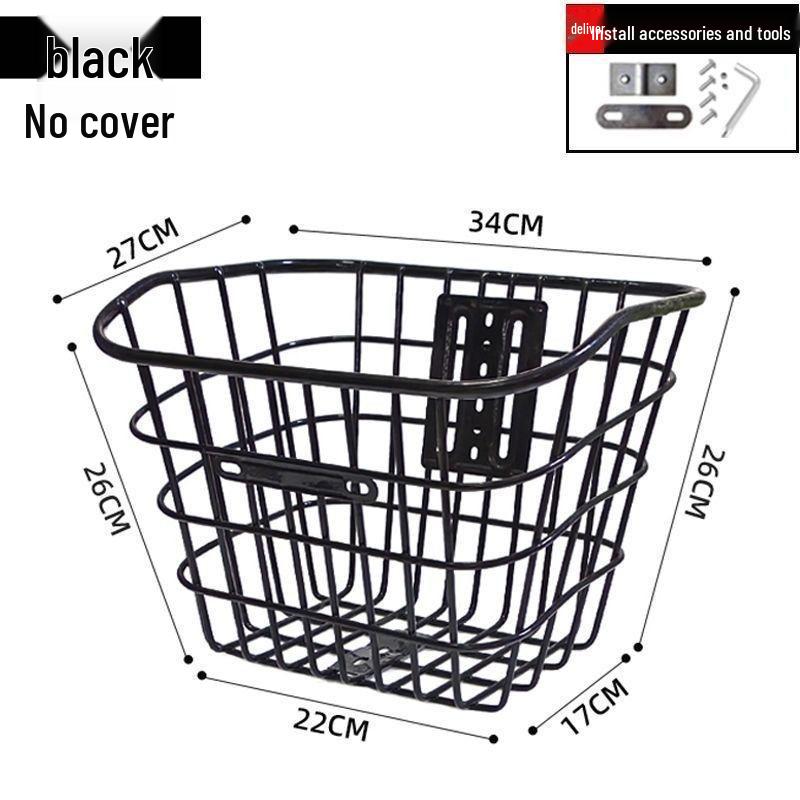 Waterproof Rear Bike Basket for Electric Bikes and Scooters - Thickened Design, Ideal for Students