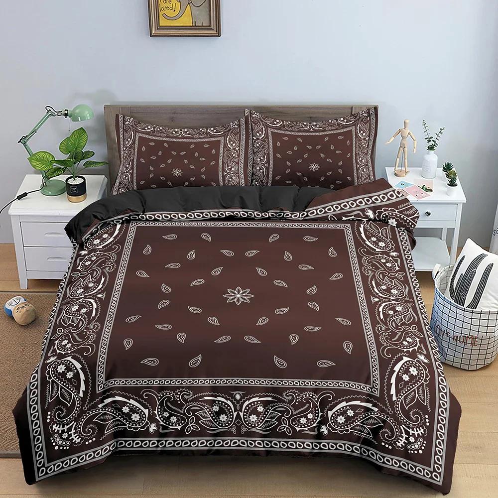 Floral Pattern Duvet Cover Ethnic Style Bedding Set For Bedroom 3D Printed Comforter Quilt Covers US/EU/AU Single Double 2/3PCS