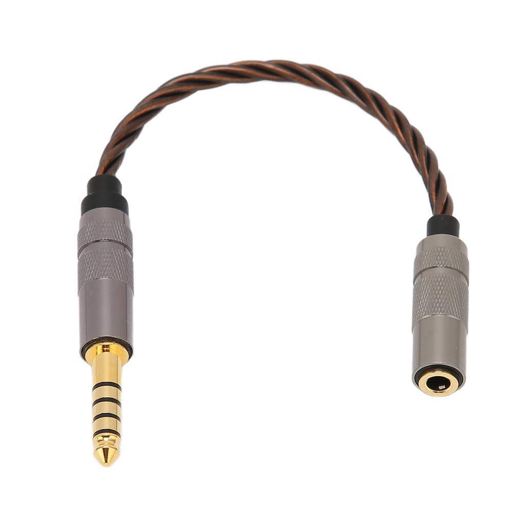 4.4mm Balanced Male to 3.5mm Stereo Female Headphone Cable Gold Plated Portable Headphone Adapter Cable for Music Lovers