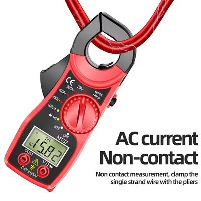 Digital LCD Clamp Meter, AC/DC Multimeter, Current Amp Capacitance Pliers, Amp Resistance Tester