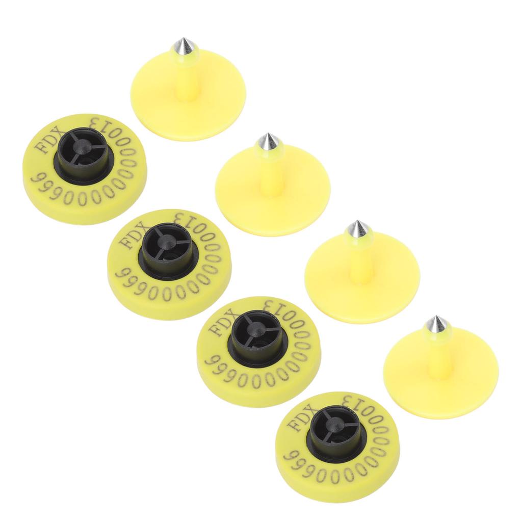 100pcs Animal Electronic Ear Tags Professional Electronic Livestock Electronic Ear Tags for Pigs Cows Horses