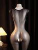 Erotic Open Crotch Bodystocking Lingerie Black Bodysuit Sexy Porn Sleeveless Long Sleeves Women Body Crotchless Costume