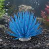 Aquarium Scenery Accessory Silicone Sea Anemone, Realistic Blue Actinian, Fish Tank Stable Decoration Ornament, Flexible Actinia for Seawater