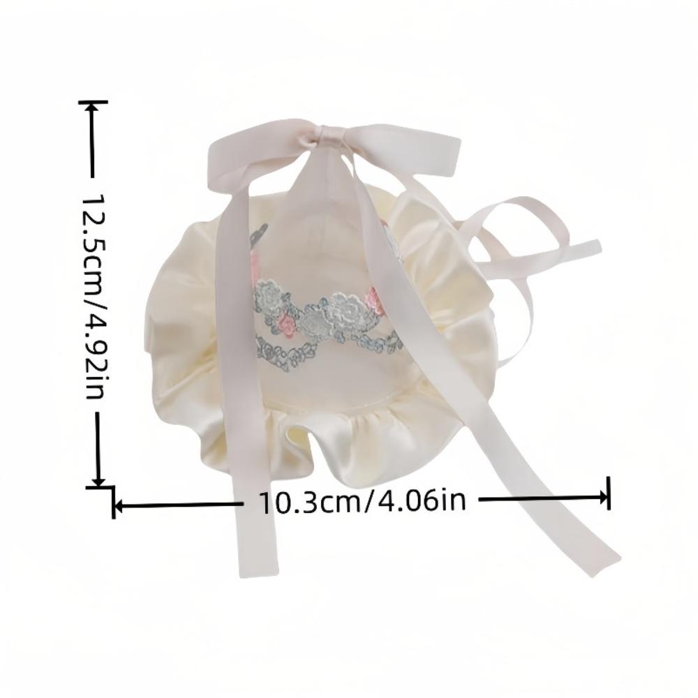 Cone Hats Mesh Birthday Hat Embroidery Birthday Crown Flower Knot Headband  Birthday Party