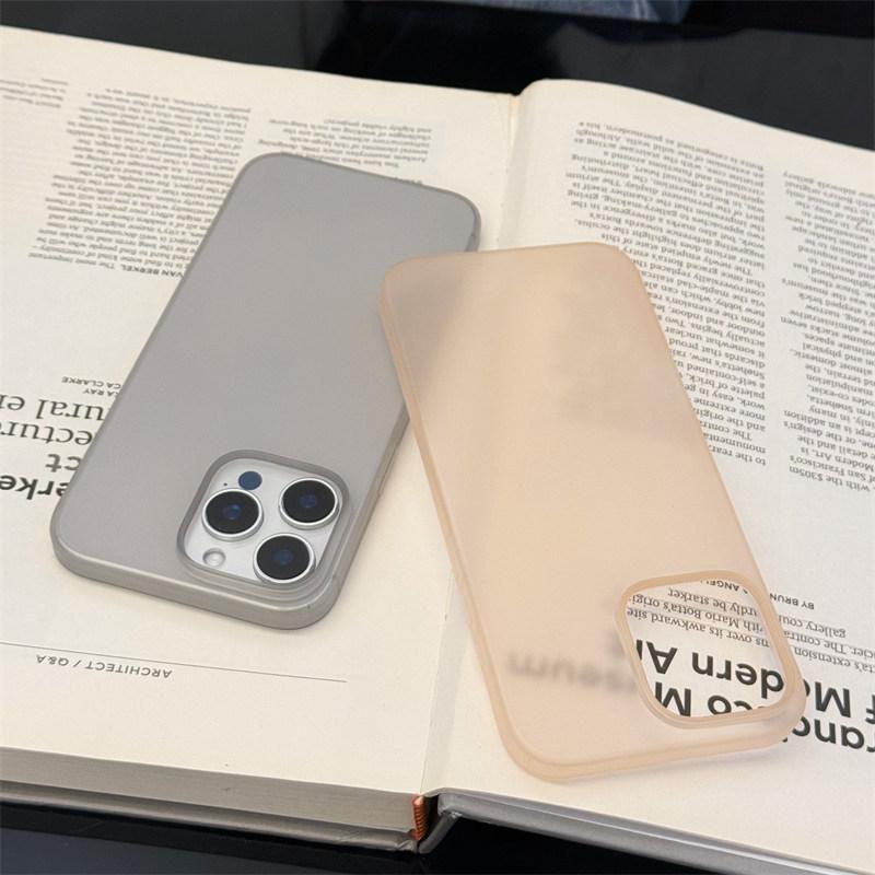 Ultra Thin Matte Hard PC Translucent Clear Phone Case For iPhone 16 15 14 13 Pro Max  Shockproof Slim Skin Back Cover