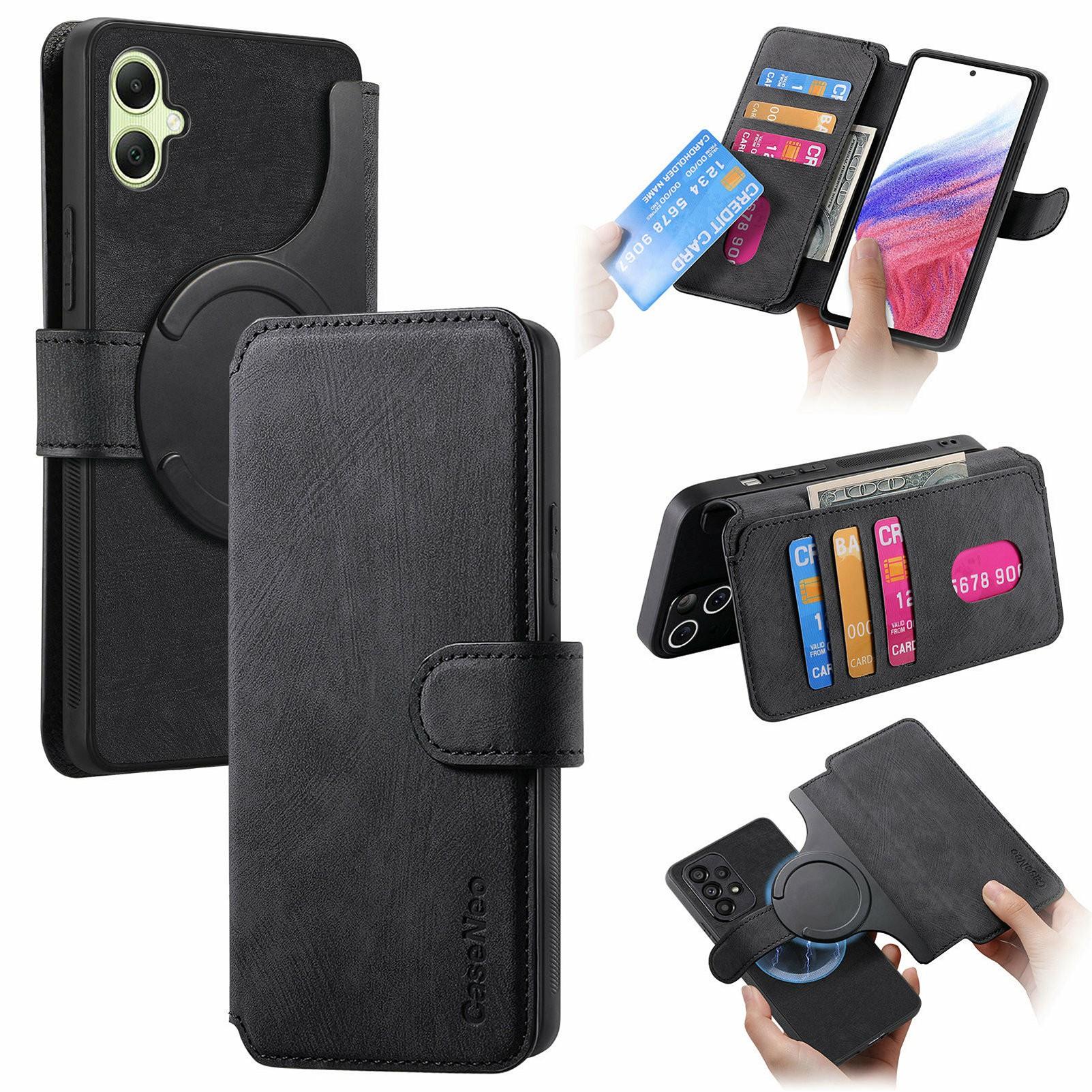 CASENEO MW-03 For Samsung Galaxy A06 4G Case Detachable Wallet Leather+TPU Phone Cover A