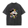 XH+99 MINISO 2026 Summer Vintage Wash Printed Pure Cotton Shoulder Style Men's and Women's Round Neck Short Sleeved Couple T-shirt