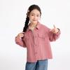 Xiaoyinman Girls' Embroidered Pure Cotton Lapel Jacket