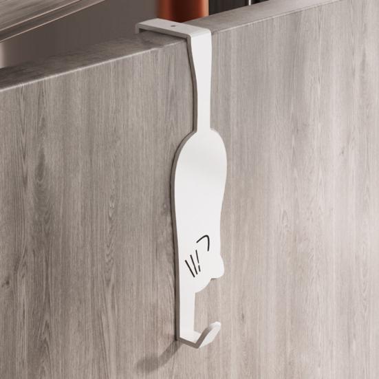 Behind The Door Hook No Drill Hooks Easy Hanging Waterproof Hook for Bathroom Kitchen Bedroom Balcony