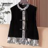 Sibaishi Women's Retro Chinese Style Stand-Collar Vest