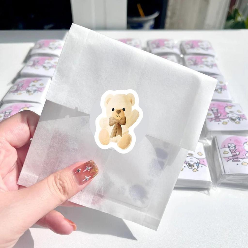 Cute Bear Stickers Long Lasting No Fading Decals Cute Cartoon Stickers For Kids Family Friends Indoor Outdoor Fridge Planner