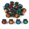 20 Pieces 12V SPST LED Round Rocker Toggle Switch ON/OFF for Vehicle and Marine Projects with 20mm Panel Hole Size