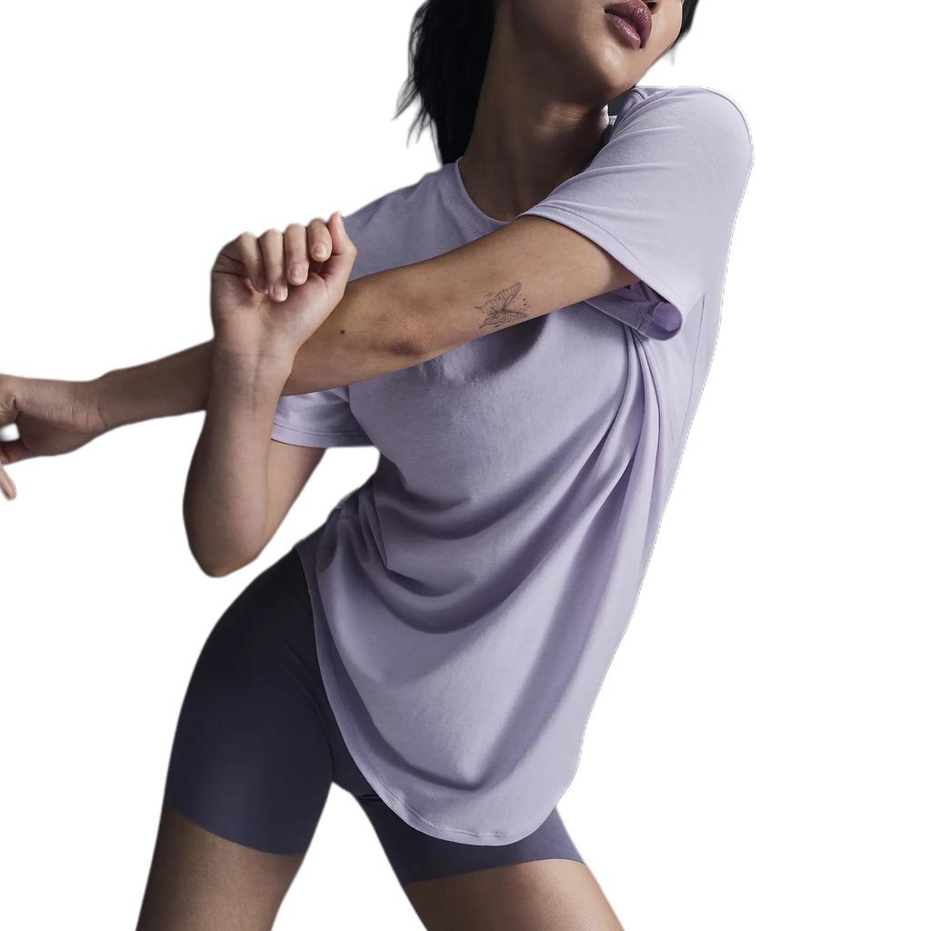 Nike Drop Shoulder Sleeve T Shirt Women's Purple FN2815-512