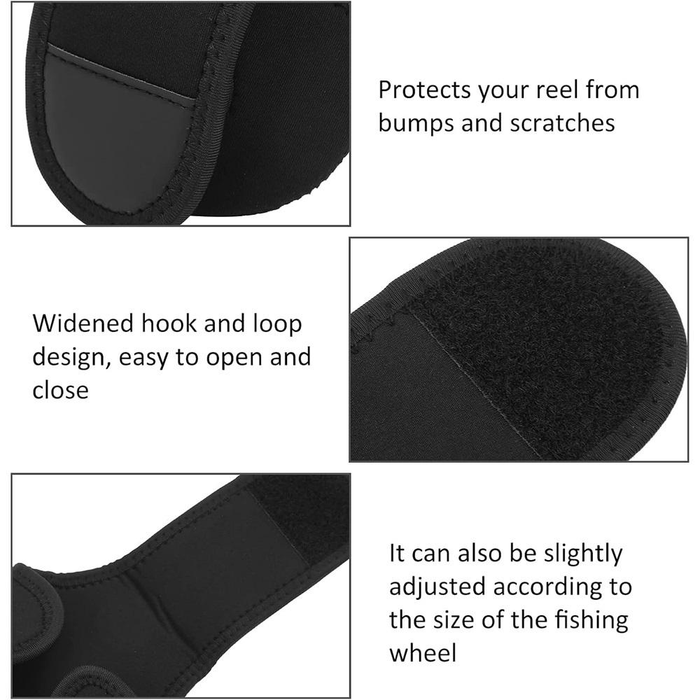 2Pcs Fishing Reel Bag Baitcasting Reel Cover Case Reel Protective Case Waterproof Baitcast Reel Protective Pouch