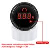 8-32V,28-48V 52mm Voltmeter with Warning Red Light Digital 52mm Voltage Car Gauge Waterproof Auto Marine Yacht 12V24V36V