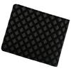 Inden Bifold Wallet with Bill Compartment and Coin Deerskin Leather 2006 Black with Gray Wakamatsu Diamond [Inden-ya] Purse, No. ([71-183] Lacquer,
