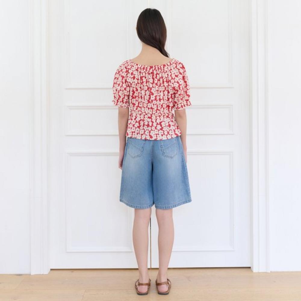 Thursday Island Women Shirring Point Flower Blouse T264mbl277w
