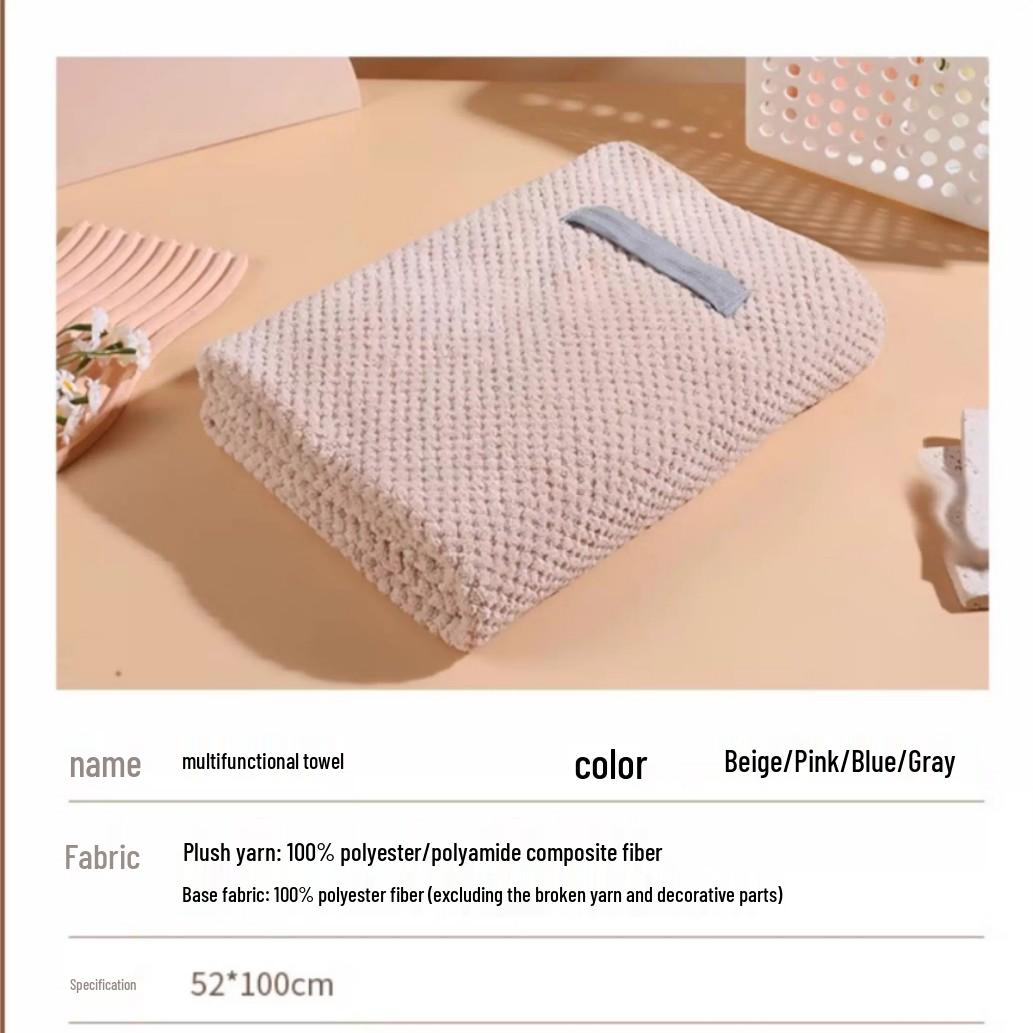 

Эксклюзив для новичков: Ультраабсорбирующее полотенце-шапочка для сушки волос для длинных волос с доставкой 0,01 100 x 51 cm