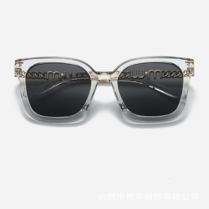 New fashion square frame sunglasses for women luxury UV protection large frame all-match glasses DS-2324