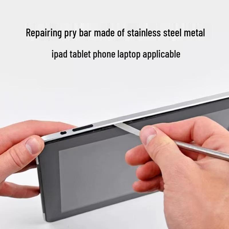 3-Piece Double-Ended Metal Pry Bar Set for Electronics & Appliances Repair