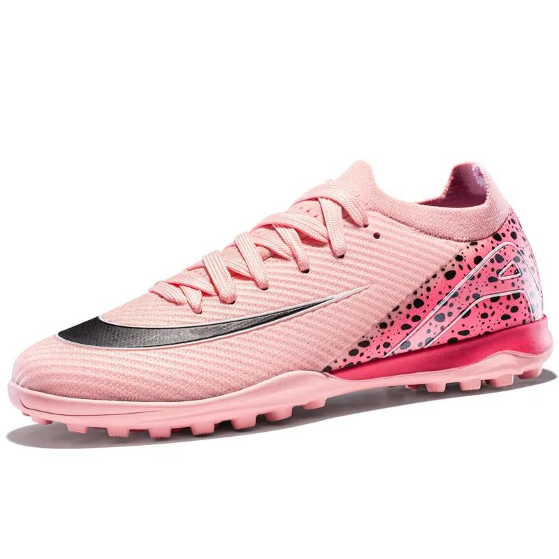 Høykvalitets fotballsko for kunstgress Unisex Profesjonell Lett Fotballtreningssko Mesh Futsal Fotballsko For Kvinner Menn