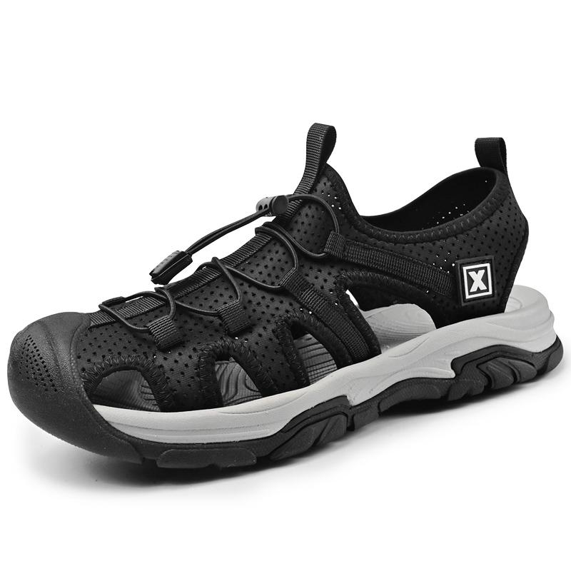 Fashion New Outdoor Men's Sandals Upstream Shoes Breathable Summer Aqua Shoes Rubber Air Mesh Sandals Wading Quick Drying Beach Sneakers