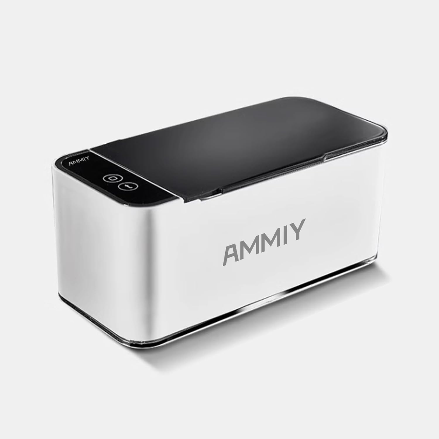 AMMIY Ultrasonic Jewelry Cleaner, 17oz (500ml) 46KHZ Professional Ultrasonic Machine with 4 Modes Digital Timer Tank for