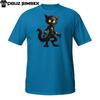 Demonic Cat T-Shirt | Evil Yellow Eyes Kitty | Creepy Halloween Tee
