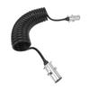 7 Way Trailer Cord Heavy Duty Coiled 7 Way Electrical Power Wire for Semi Trucks Tractors Trailer