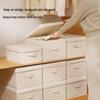 Tianshan Cotton & Linen Foldable Storage Box - Thickened, Washable Fabric for Bedroom Organization
