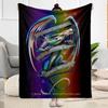 Gothic Style Blanket Soft Warm Cozy Perfect for Chair Bedding Livingroom for All Seasons Playful Design Gift for Travel Home Birthdays