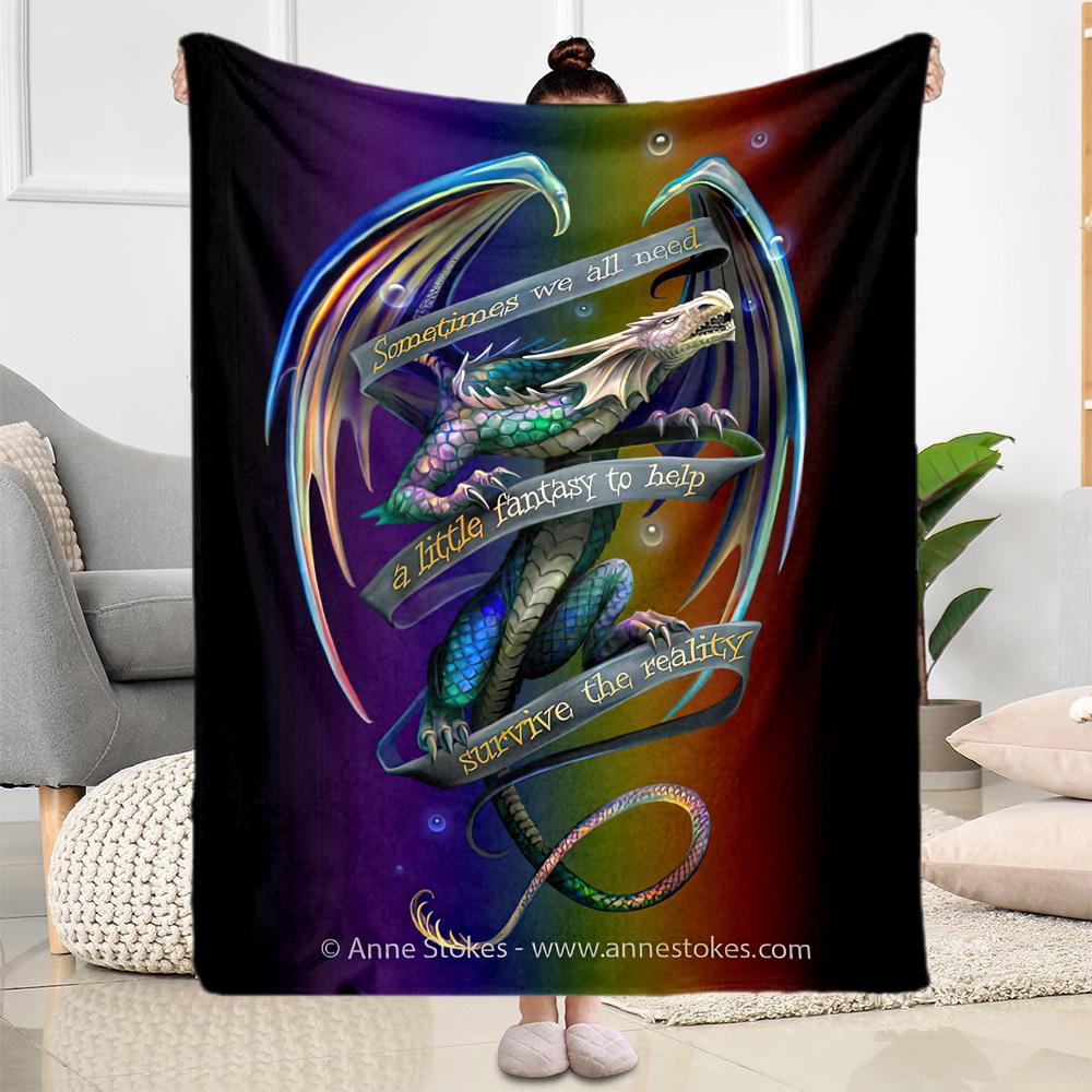 Gothic Style Blanket Soft Warm Cozy Perfect for Chair Bedding Livingroom for All Seasons Playful Design Gift for Travel Home Birthdays