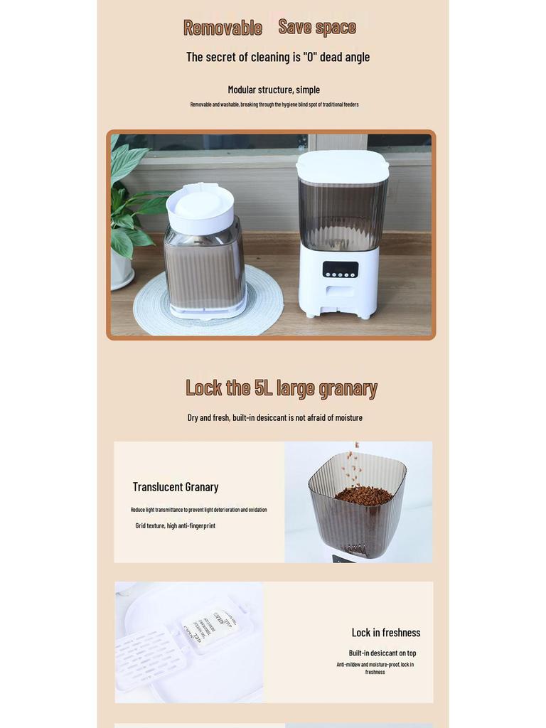 Pet Smart Feeder: Automatic Cat/Dog Food Bowl with Remote Video Feeding 