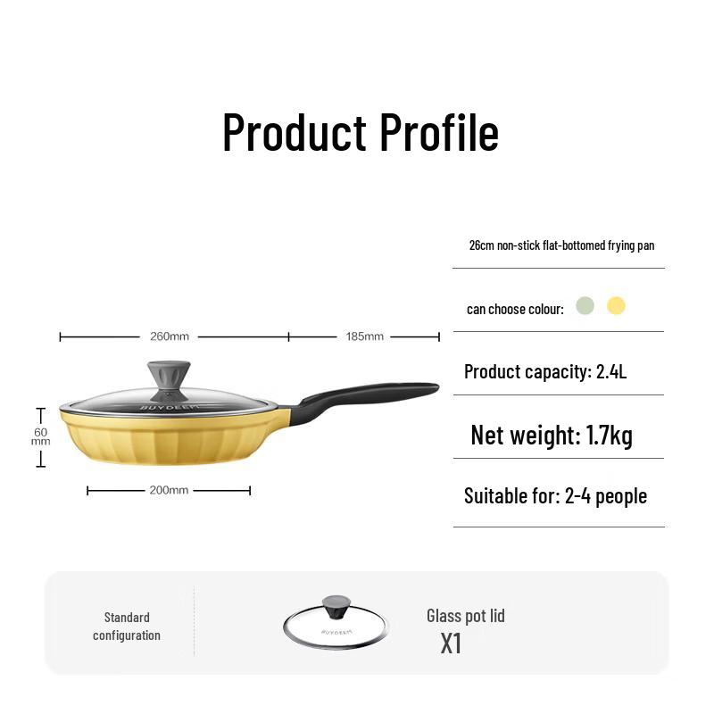 Buydeem 26cm Non-Stick Multi-Function Pan