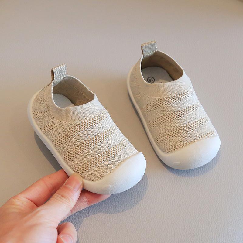 

Baby walking shoes spring and summer new girl cloth shoe soft sole anti slip boy shoe breathable comfortable baby single shoes 14insole12cm бежевый
