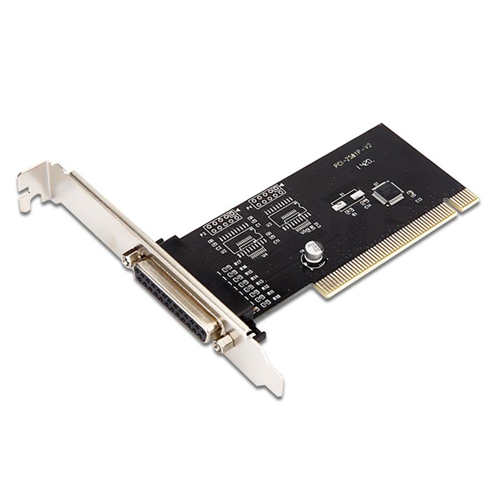

Pci Adapter Card PCI to Parallel LPT 25Pin DB25 Printer Port Controller Expansion Card for Desktop Computer Printer Accessories чорний