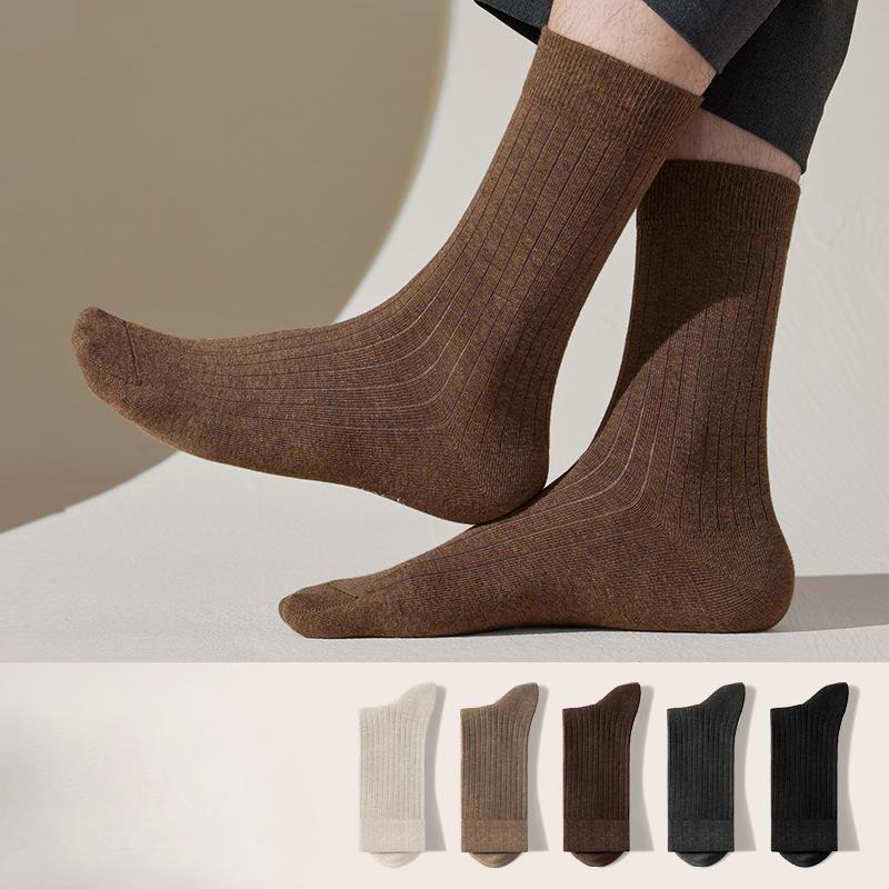 Men's Spring and Autumn Pure Cotton Deodorant Sweat Absorbing Student Tube Socks